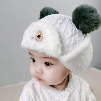 Versiunea coreeană de același copii pălărie stil de iarna gros de catifea caldă și vânt căști Lei Feng pălărie copil pălărie