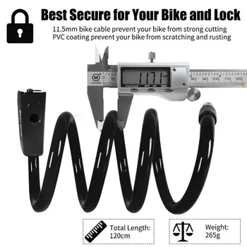 Vest biking blocare cu cheie de securitate, accesorii pentru biciclete lanț scuter Motociclete Biciclete antifurt bunuri anti-furt este mare
