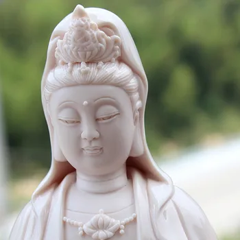 Vest Sansheng Bodhisattva Guanyin,Dashizhi,Sakyamuni Cult Statuie A Lui Buddha Din Ceramică Artizanat, Sculptura Decor Acasă