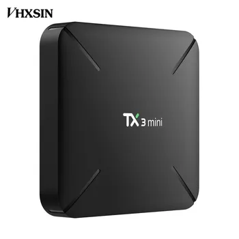 VHXSIN 5 BUC/LOT Tanix TX3 Mini Am Smart TV Box Android 7.1 Amlogic S905W 4K 2GB 16GB H. 265 WiFi 2.4 G