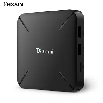 VHXSIN 5 BUC/LOT Tanix TX3 Mini Am Smart TV Box Android 7.1 Amlogic S905W 4K 2GB 16GB H. 265 WiFi 2.4 G