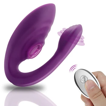 Vibratoare Adult Vagin, Clitoris Stimula Tip U Vibrator Puternic pentru Femei Masturbator Wireles de la Distanță Vibrații Sexuala pentru Cuplu