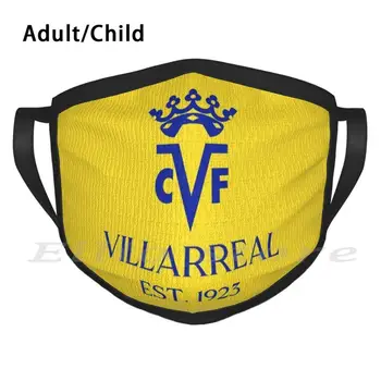 Villarreal a Clubului Euro Adult Copii Eșarfă Caldă DIY Masca Villarreal Villarreal Club De Fútbol El Submarino Amarillo Espana