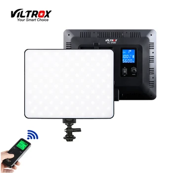 VILROX VL-200T Video cu LED-uri Lumina Bi-color Estompat Wireless remote Panel Kit de Iluminat+75