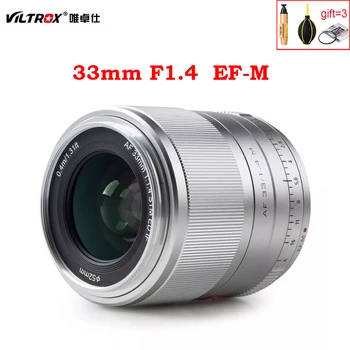 Viltrox AF 33mm f1.4 EF-M STM Auto focus Prim Obiectiv APS-C Pentru Canon EOS M-montare Camera Mirrorless EOS M M5 M6 Mark II M200 M50