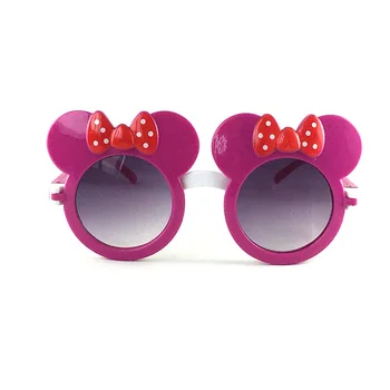 Vinde fierbinte Mickey pentru Copii Ochelari de Soare Bowknot Drăguț Disny Copii ochelari de Soare Noul Copil Flip Umbra Ochelari Oglindă Plană Cadou de Ziua de nastere