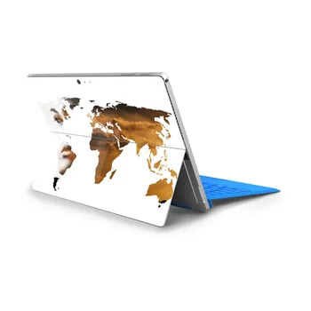 Vinil Decal hartă Geografică Notebook Autocolante pentru Microsoft Surface Pro 6 Complet Capacul din Spate Laptop Piele Autocolant pentru Surface Pro 4 5
