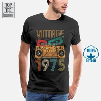 Vintage 1975 Tricou Baiat Tricouri Pentru Femei En-Gros De Bărbați T-Shirt Din Bumbac Pentru Bărbați T-Shirt Simplu Tricou Amuzant Tricouri