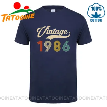 Vintage 1986 Tricou de-a 34-a Aniversare Tricou Retro Născut în 1986 tricou 34 de Ani Tee Topuri Realizate în 1986 tricou homme camiseta