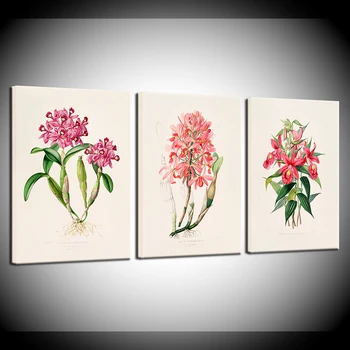 Vintage frunze Verzi aromatique acuarelă Chineză stil de arta Canvas print Botanic Arta de Perete de Plante Decor Verde Frunze de Plante de flori