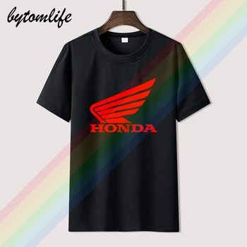 Vintage Honda Logo T Camasa De Vara Imprimare Tricou Negru Haine Populare Tricou Bumbac Tricouri Uimitoare Maneci Scurte Unic Barbati Topuri