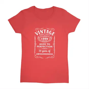 Vintage Limited 1990 Ediție Femei T Shirt 30 Cadou de Ziua Topuri Teuri Harajuku tricouri Femeie de 30 de Ani de Îmbrăcăminte