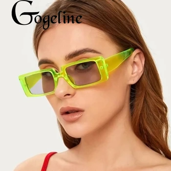 Vintage Mic Pătrat ochelari de Soare Femei pline de culoare UV400 Retro Dreptunghi ochelari de Soare Pentru Barbati Ochelari de Lux Leopard Nuante de Negru