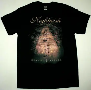 Vintage Nightwish Natura Umană Simfonic Negru Bărbați T-Shirt Transport Gratuit Ta19022