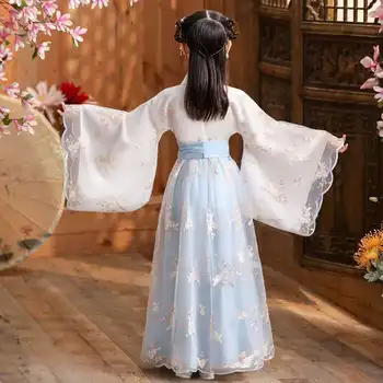 Vintage Plasă de Dantelă Flori Fete Rochii pentru Seara de Nunta Concurs Rochie Lungă Copii Formale Haine Copii Rochie de Printesa de Fata