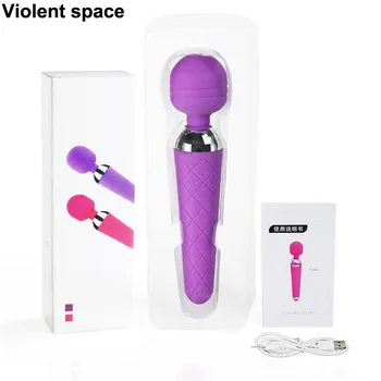 Violente spațiu 10 Viteze Vibratoare pentru femei baghetă Magică Iepure vibratoare jucarii Sexuale pentru femei Vibrador Anal plug jucării Erotice Gode