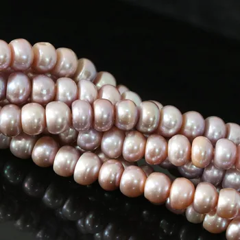 Violet de apă dulce 9-10mm natural pearl abac butonul margele vrac fierbinte de vânzare fabrica de prețul en-gros de bijuterii de vânzare cu amănuntul 15inch B1383