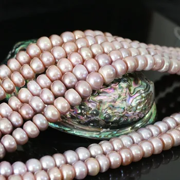 Violet de apă dulce 9-10mm natural pearl abac butonul margele vrac fierbinte de vânzare fabrica de prețul en-gros de bijuterii de vânzare cu amănuntul 15inch B1383