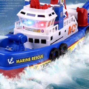 Viteza de rapid de Muzică Ușoară Electrice Marine, de Salvare, de stingere a Incendiilor cu Barca de Jucarie pentru Copii