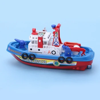 Viteza de rapid de Muzică Ușoară Electrice Marine, de Salvare, de stingere a Incendiilor cu Barca Jucărie pentru Copii L4MC