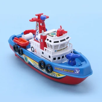 Viteza de rapid de Muzică Ușoară Electrice Marine, de Salvare, de stingere a Incendiilor cu Barca Jucărie pentru Copii L4MC