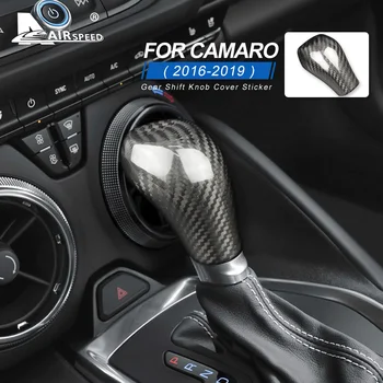 VITEZA pentru Chevrolet Camaro 2016 2017 2018 2019 Fibra de Carbon Mașină de Cap Gear Shift Knob Acoperi Autocolante Tapiterie Interior Accesorii