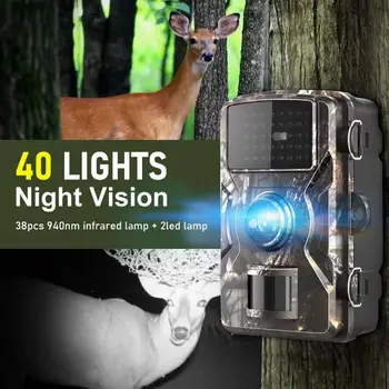 Viziune de noapte Mini 1080P Vânătoare aparat de Fotografiat Impermeabil aparat de Fotografiat Traseu Joc în aer liber Sălbatice Camera 2.0 Inch Ecran Vizor Nocturn Trepied