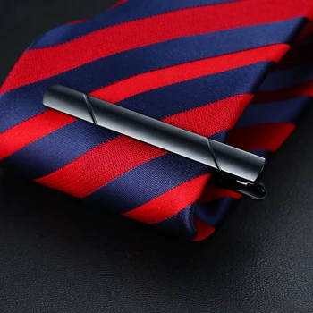 Vnox Mens Clasic Clipuri Cravată Neagră și Ton de Aur Cadouri pentru El, Bijuterii, Accesorii