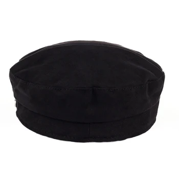 VORON new navy Capac Pălărie de sex Feminin Pălării de Iarnă Pentru Femei, Bărbați, Femei Armata Militar Pălărie de lână Vizor Capac Negru Pălărie de Marinar Os de sex Masculin