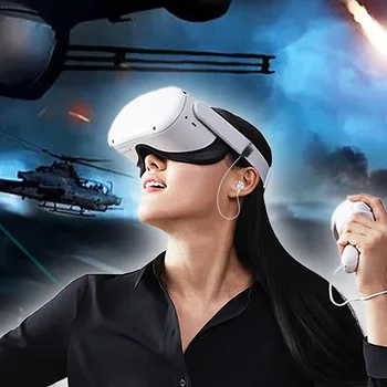 VR Accesorii Gaming headset-uri Pentru Oculus Quest 2 VR Căști Bas Profund Sârmă Căști Căști In-ear Căști Pentru Oculus Quest 2