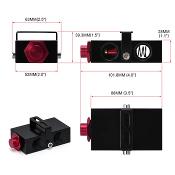 VR - Filtru de Ulei de tip Sandwich Adaptor Cu Ulei Termostat AN10 montaj Ulei Sandwich Adaptor VR5672BK