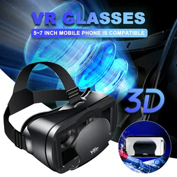 VRG PRO 3D Captivantă VR Ochelari Pentru Telefon 5-7 Cm de Realitate Virtuală Ecran Complet Vizual De 120° cu Unghi Larg Pentru Android, Apple IOS