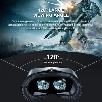 VRG PRO 3D Captivantă VR Ochelari Pentru Telefon 5-7 Cm de Realitate Virtuală Ecran Complet Vizual De 120° cu Unghi Larg Pentru Android, Apple IOS