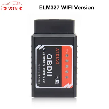 VSTM ELM327 OBD2 WIFI Suporta Android/iOS Cu PIC18F25K80 Instrument de Diagnosticare Auto ELM 327 Masini Diesel Scanner de coduri