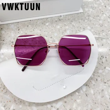 VWKTUUN ochelari de Soare Femei 2020 Ochelari Pătrați UV400 Sunglasess Gol Rama de Ochelari Supradimensionate Driver Nuante pentru Femei ochelari de Soare