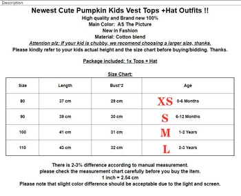 Vânzare fierbinte Copii Dovleac Costum Copil Dovleac Cosplay Desene animate Copilul Salopetă Pălărie, Pantofi Set Fete Baieti Costume de Halloween C20C79