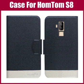 Vânzare Fierbinte! HomTom S8 Caz Nou de Sosire 5 Culori de Moda Flip Ultra-subțire din Piele Capac de Protecție Pentru HomTom S8 Caz Telefon Sac