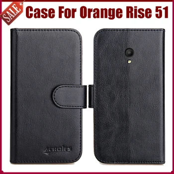 Vânzare Fierbinte! Orange Rise 51 Caz Nou de Sosire 6 Culori de Înaltă Calitate de Protecție din Piele PU Flip Cover Telefon Pentru Orange Rise 51 Caz