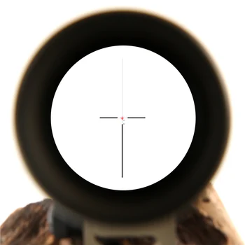 Vânătoare Riflescope 4 X 32 Reale Fibra Optica Red Dot Iluminat Pahar Gravat Reticul Tactic Vedere Optic