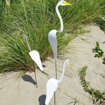 Vârtej Păsări Whimsica Și Dinamic Unic Păsări Invarte Cu O Ușoară Vânt Flamingo Spinner Pentru Curte, Gradina Decor Acasă