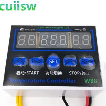 W88 12V/220V 10A Digital cu LED-uri Controler de Temperatura Termostat de Control Comutator Senso