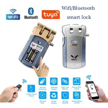 Wafu HF-010 Tuya Wifi BT Smart Lock Electronic Wireless Blocare Telefon de Control de Control de la Distanță Inteligent de Blocare Interior Atingeți Comutatorul Încuietori