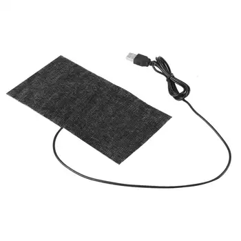 WALFROTN 1 BUC Negru 5V USB de Încălzire din Fibra de Carbon Mat 20*10 cm Mouse Pad Pătură Caldă Pentru cald gât umăr talie