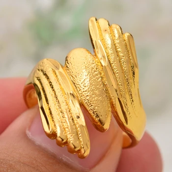 WANDO Top Nouă Epocă de Aur cupru model de cupru ringgold Inel de Culoare Femei Deget Om Lux Bijoux