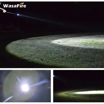 WasaFire Baston Telescopic 1000 Lumeni Lanterna autoaparare Lanterna cu Zoom Tactice Stick Lanterne Q5 LED Lanterna de 18650