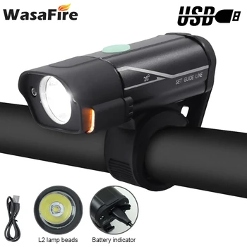 WasaFire L2 LED Biciclete Lumina Mini USB Reîncărcabilă Biciclete Faruri 4 Moduri de Ciclism Față Lampă Lanternă luz bicicleta