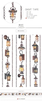 Washi Tape Epocă Lampă Decorativă În Regulă Autocolant