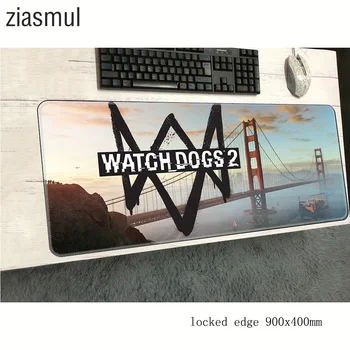 Watch Dogs 2 mouse pad blocat marginea 900x400x3mm cel mai bun mousepad de gaming mousepad gamer High-end mari mouse pad tastatura pc-ului pad