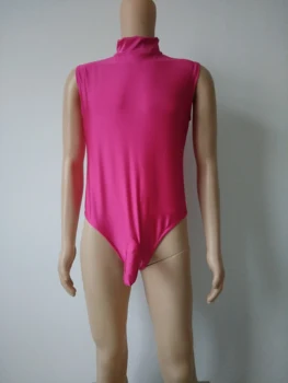 Watermonkey Brand BARBATI Tricou Gimnastica, Balet, Dans Tricouri Lycra Spandex Body cu penisul teci