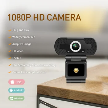 Webcam 1080P Mini Camera Free Driver Web Cam Elev Clasa Calculator Camera Micro Interior cu Capac Camera Web pentru PC